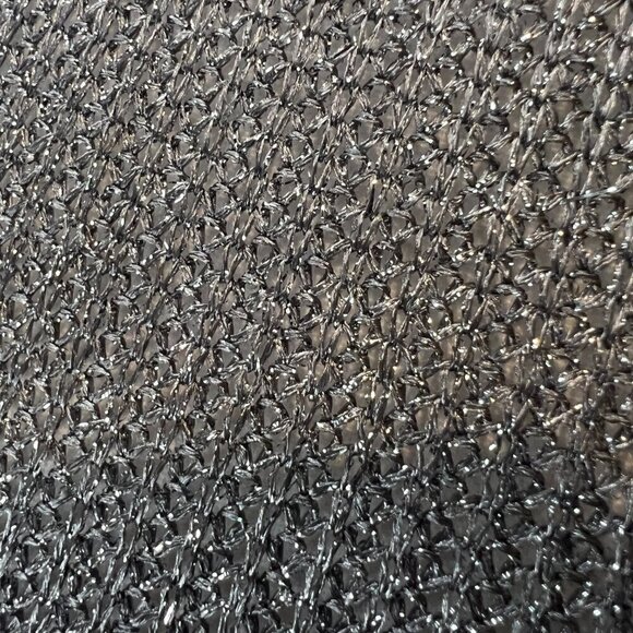 NWT BB Dakota Metallic Silver Knit Mock Neck Sleeveless Top, Size Small - Picture 11 of 15